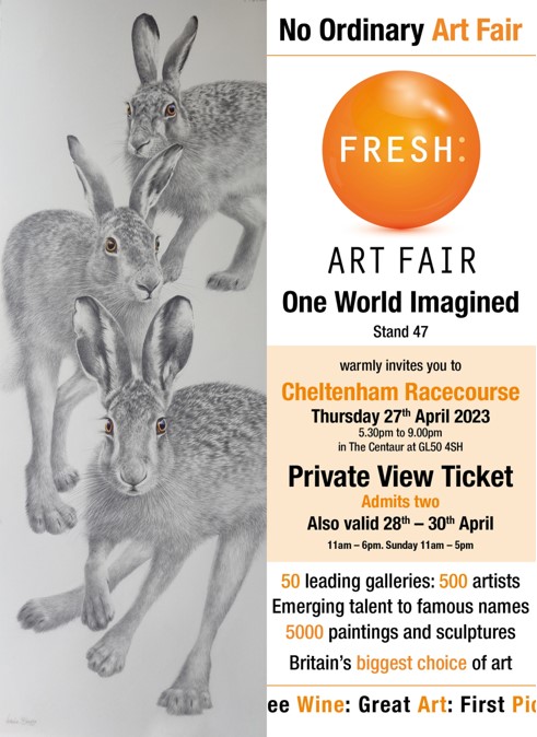 Valerie Briggs - No ordinary art Fair Exhibition at Cheltenham Racecourse - Thursday 27th April 2023